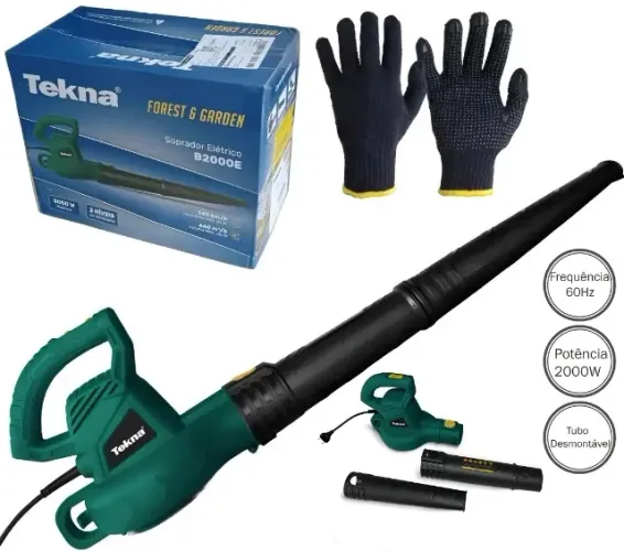 Soprador De Folhas Elétrico Tekna 2000W Forest e Garden B2000E 220V Garantia