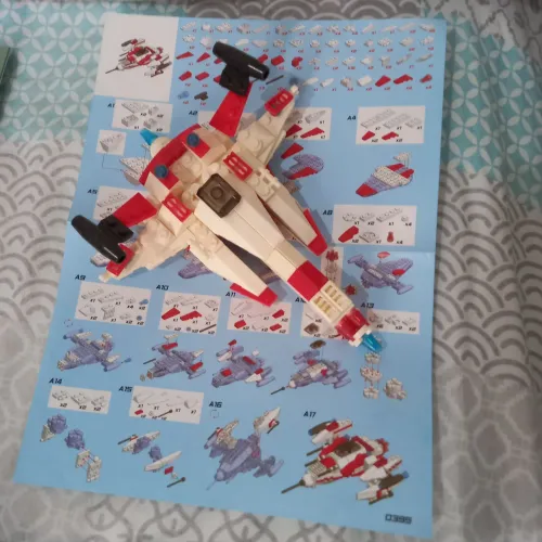 Blocos de montar nave tipo lego