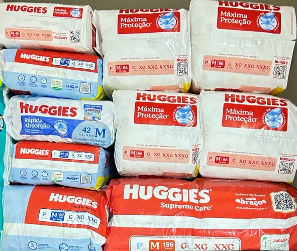 Huggies Fraldas 536 unidades