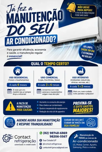 Todos os tipos de serviços na climatização