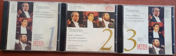 Coleção Caras - Tenores - José Carreras, Plácido Domingo e Luciano Pavarotti