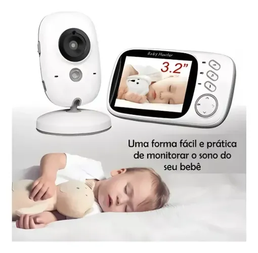 Baba Eletrônica Baby Monitor Vb603 Visão Noturna Dual Audio Cor Branco (NOVO, LACRADO) WH
