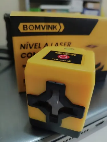 Nível a laser com duas linhas, suporte e bolsa inclusa Novo