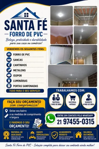 Forro de Pvc, Rebaixamento, Material e instalação 