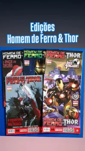 GIBIS / HQs - HOMEM DE FERRO E THOR