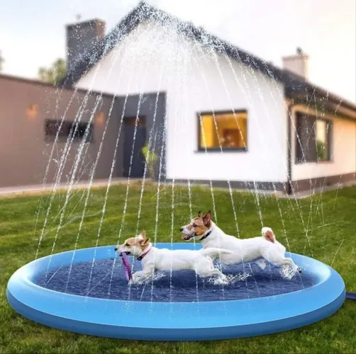 Piscina Chafariz Inflável para Cães e Crianças 1m