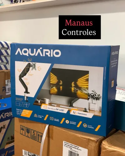 Suporte Pistão a Gás Articulado para Monitor ( Promoção )