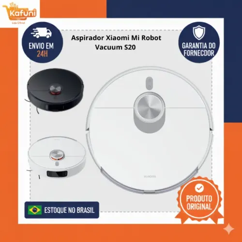 Xiaomi Robot Vacuum S20 Bivolt - Sucção Poderosa e Navegação Inteligente