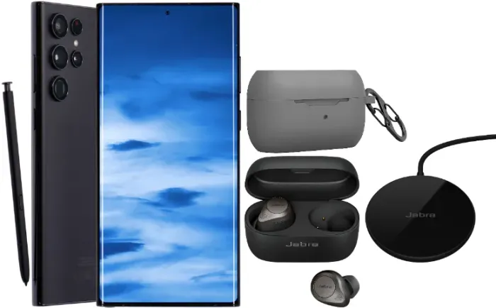 Samsung Galaxy S22 Ultra Preto 2-SIM, 256GB, 12GB RAM, Android 16 + JABRA Elite 85T Fones