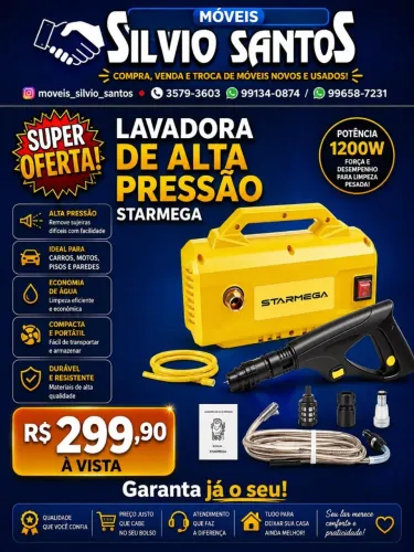 Lavadora alta pressão starmega 1200w Nova