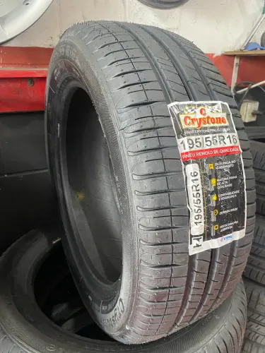 01 pneu remolde Crystone 195/55 R16 (instalação grátis)
