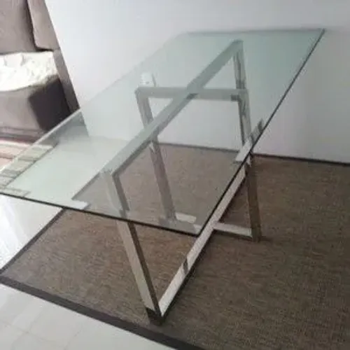 Tampo de mesa de vidro 6 lugares 