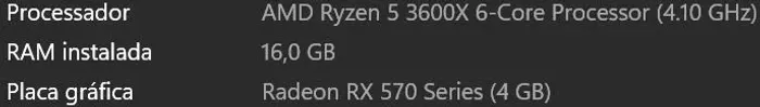 Vendo PC Gamer Ryzen5 RX570 4Gb 16Gb RAM