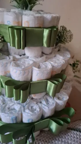 Bolo de fraldas chá