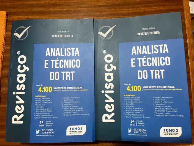 Revisaço Analista e Técnico do TRT 2026