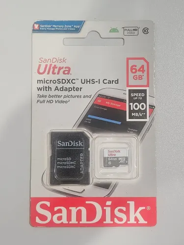 Cartão de memória 64 GB Sandisk