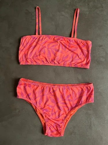 Biquini estampado laranja