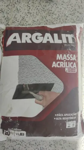 Massa Acrílica Argalit -Kit 12 sacos com 20KG