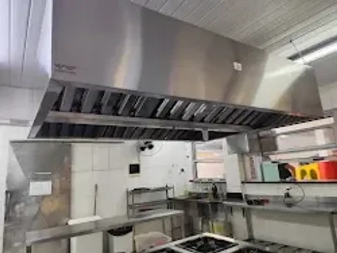 Coifa industrial de centro inox 3,00 x 1,40 m