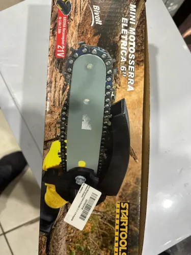 Mini motosserra elétrica 6" bivolt 21v