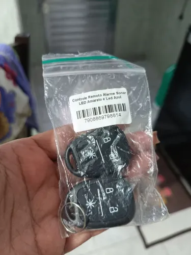 Vende 2 controle alarme carro sonar led amarelo ou azul ou troco pelo led vermelho  novo 