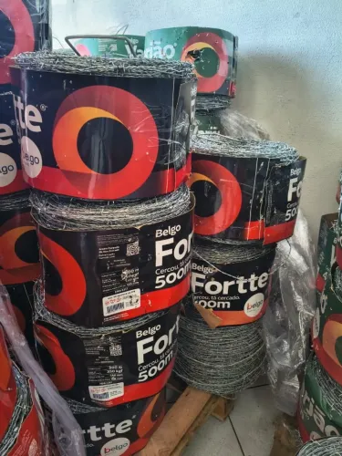 Rolo Arame Farpado Belgo Fortte - 250 e 500 metros.