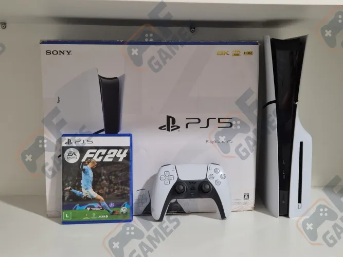 PS5 | Playstation 5 Slim 1TB Seminovo Com Leitor + Garantia | Aceito Cartão!!!