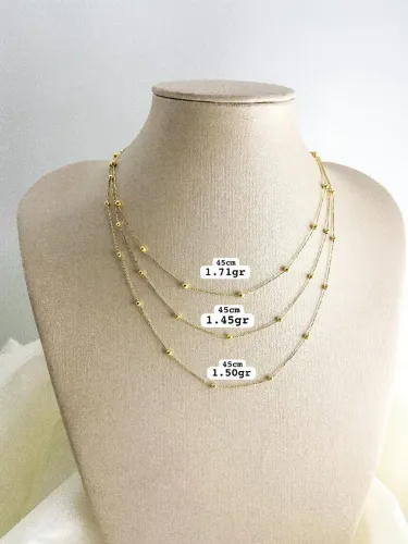 Corrente Bolinha ouro 18k