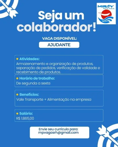 VAGA AJUDANTE