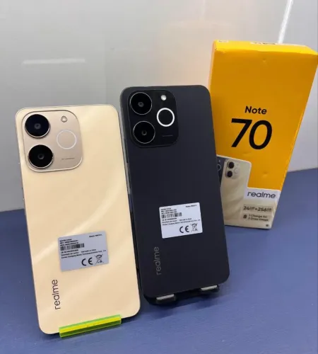 CELULAR REALME NOTE 70 4G 256GB/08GB RAM DOURADO PRETO LACRADO
