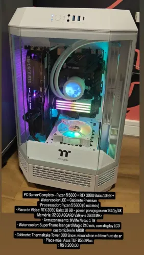 Pc Gamer Ryzen 5 5600 rtx 3080 10gb 32ram
