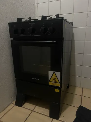 Fogão de Piso a Gás Atlas Milão Glass 4 Bocas