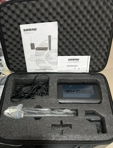 KIT SOM PROFISSIONAL COMPLETO JBL + UI24R + SHURE BLX + SW18