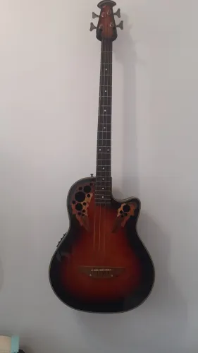 Baixo Acústico Ovation CC134 (Anos 90) - Birdseye Maple + Case Deluxe Original