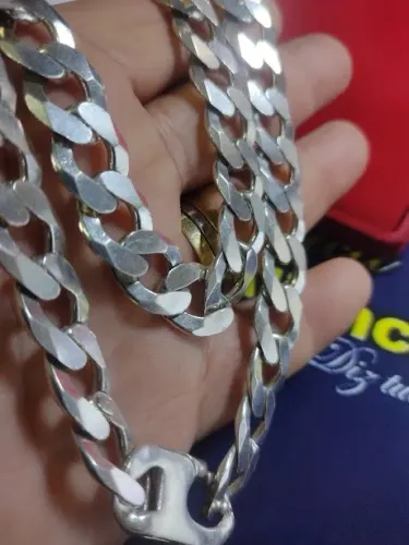 Cordão Corrente Prata 925 Peso 118.70 Gramas 13 mm 60 cm