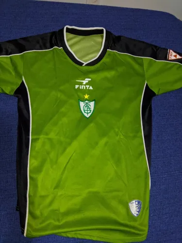 Camisa América Mineiro Finta Original 2001 Verde/Preta - Rara