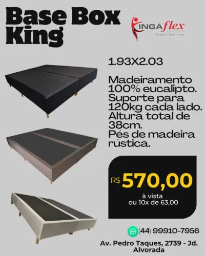 PROMOÇÃO - BASE BOX MEDIDA KING!!