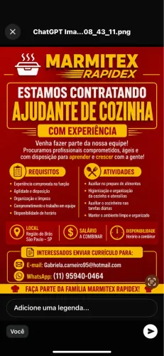 Ajudante de cozinha