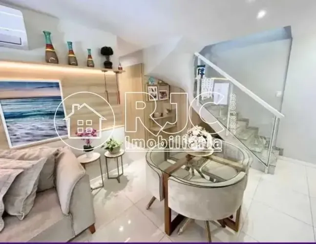 Duplex para venda com 150 metros com 4 quartos varanda e 2 vagas em Tijuca