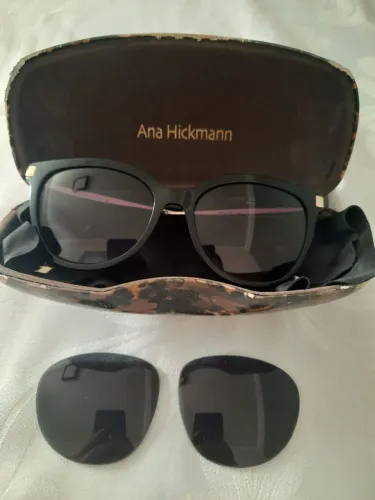 Óculos Ana Hickmann Preto com Lentes Extras