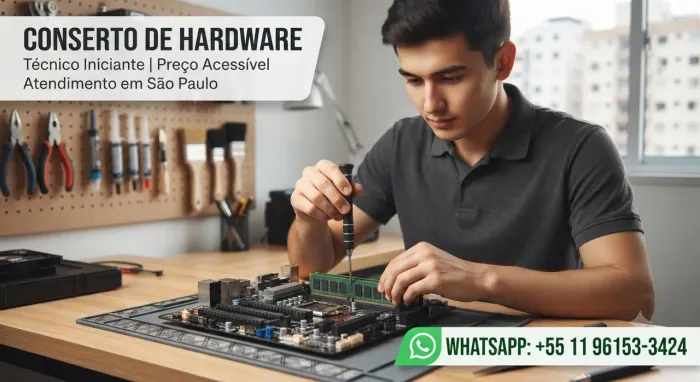 ?Conserto e Manutenção de Hardware - Iniciante em São Paulo (Preço Acessível)