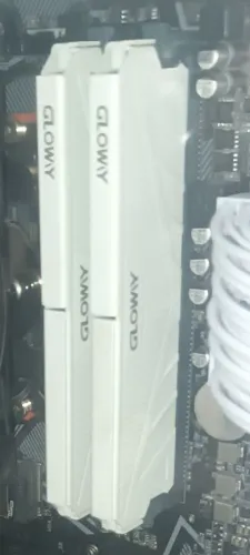 MEMÓRIA RAM GLOWAY BRANCA 3200MHZ 32 GB 2X16 CL 18