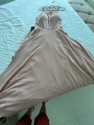 Vestido madrinha ou festa rosê com bordado lindíssimo