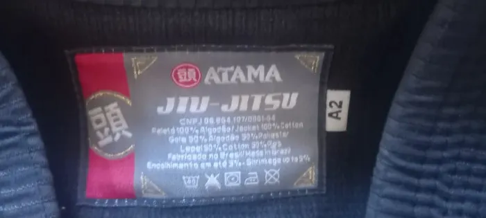 KIMONO TRANÇADO PRETO ATAMA MUNDIAL A2
