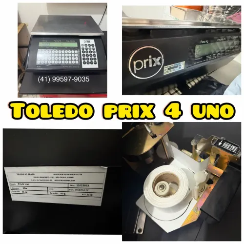 Balança etiquetadora toledo prix 4 uno