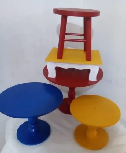 Boleira e bandeja mdf - decoração de festa
