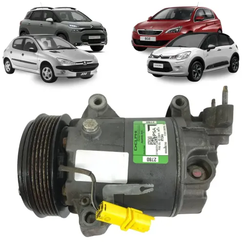 Compressor Ar Citroen Aircross C3 C4 Peugeot 206 308