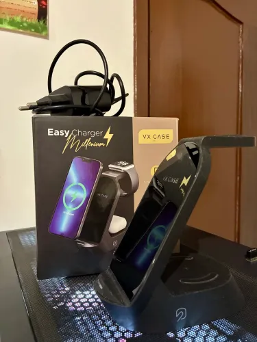 Carregador por Indução 3 em 1 - Easy Charger VX Case