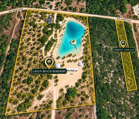 Terreno de 5.024m² em Sucatinga, Beberibe | A 100m do Beach Club Lagun Beach