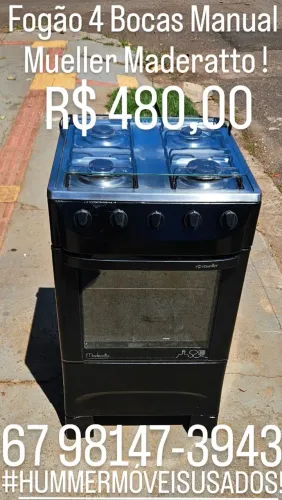 Vende - Se Fogão 4 Bocas Manual Mueller Maderatto !
